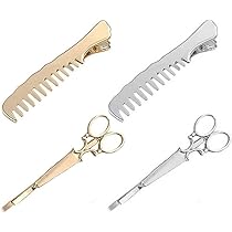 Amazon.co.jp: ハサミ ヘアクリップ バレッタ ゴールド ヘア